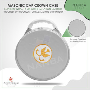 Bordado a máquina de la Orden del Círculo Dorado, sin correa, cierre de cremallera, ligero, insignia masónica. - Product Image 5