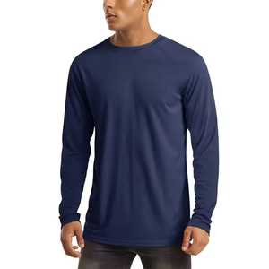 เสื้อยืดออกกำลังกายผู้ชายแบบใหม่ สีพื้น รับออกแบบลายพิมพ์เอง เสื้อยืดผู้ชายขายดี สีพื้นเรียบง่าย 100% - Product Image 5