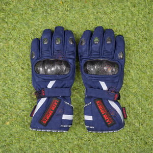 Guantes de Motociclismo Largos, Impermeables, Textiles, con Palma de Cuero, Protección en los Nudillos, para Carreras, Turismo y Motociclismo - Product Image 1