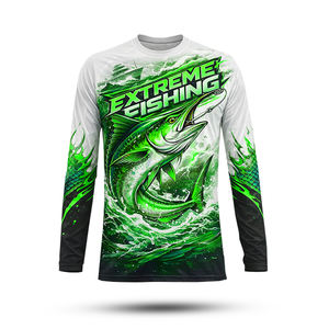 Camisa de Senderismo Personalizada para Hombre, Manga Larga, Estampada, Antiarrugas, de Secado Rápido, Ventilada, 100% Poliéster, Protección UV UPF 50+ para Exteriores - Product Image 6