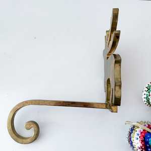 Vintage Style Metal Christmas <b>Stocking</b> <b>Holder</b> Rustic Mantel Hook Decoration feltsocks - Product Image 2