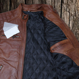 Chaqueta de Cuero PU para Hombre, Tallas S-5XL, con Cremallera, Capucha, Manga Larga, Estilo Urbano, Color Sólido, Informal, para Motocicleta - Product Image 5