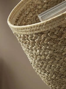 Two Braided Seagrass Hanging <b>Storage</b> <b>Baskets</b> Handmade <b>Storage</b> <b>Basket</b> Wholesale eco-friendly Made in Vietnam - Product Image 5