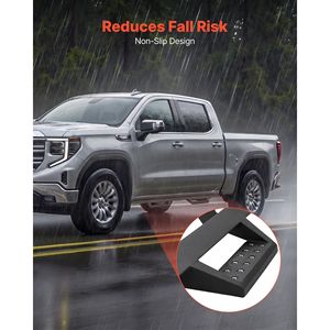 Pedane Laterali da 4 Pollici Compatibili con Chevy GMC 1500/2500HD/3500HD Crew Cab 2019-2025, Barre Nerf in Acciaio al Carbonio Nero - Product Image 6