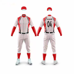 Ensemble d'uniformes de baseball personnalisés pour hommes, maillot sublimé à manches longues blanc et violet, en polyester respirant, tenue d'équipe - Product Image 6