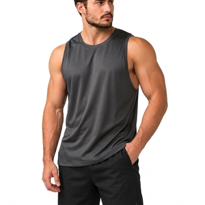 เสื้อกล้ามแห้งเร็วสำหรับผู้ชาย รับผลิตแบบ OEM ODM แบรนด์ส่วนตัว ผู้ผลิตเสื้อผ้าประสิทธิภาพสูง - Product Image 4