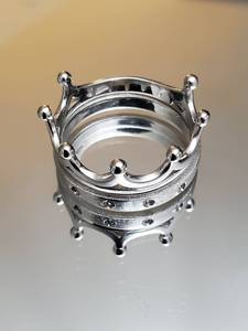 Top Quality 925 Sterling <b>Silver</b> Crown <b>Ring</b> Set King Queen Couple <b>Rings</b> <b>Adjustable</b> Royal Crown Handmade Jewelry Manufacaters - Product Image 3