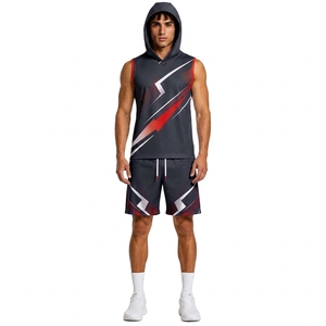 High Performance 7 on 7 Sleeveless Hoodie Jersey and Athletic Shorts Custom Sports Uniform - Product Image 1