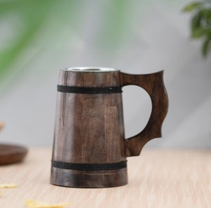 Elegant Wooden <b>Mug</b> Best Quality Premium Handmade Durable Stylish Coffee Tea Drinking Cup for Home Use - Product Image 5