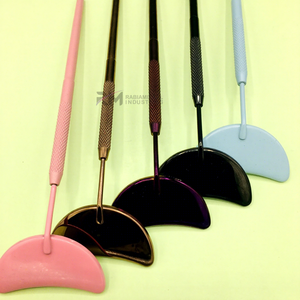 <b>Moon</b> Shape Eyelash <b>Mirror</b> Black/ Purple/ Rose Gold Plasma Coated Color And 2 Powder coated Color / Stainless Steel Lash <b>mirror</b> - Product Image 6