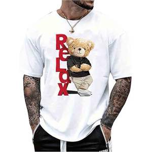 T-shirt graphique Y2K pour hommes, vintage, à manches courtes, col rond, nouveauté - Product Image 1