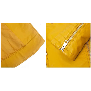 Chaqueta de Cuero para Mujer, de Alta Calidad, Estilo Moderno, Nuevo Modelo, Casual, con Cierre, en Oferta - Product Image 5