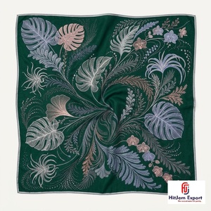 Custom Printed Womens Square <b>Scarf</b> Soft Lightweight Fabric Fashion Head <b>Scarf</b> OEM ODM Manufacturer Ireland Custom Fabric Product - Product Image 2