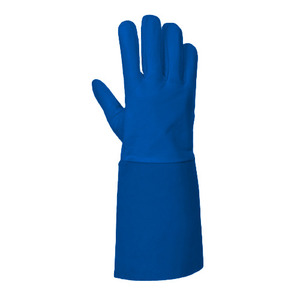 Gant de travail réfléchissant en cuir de chèvre pour la protection des mains industrielles, résistant aux étincelles et à la chaleur, idéal pour le soudage TIG et les soudeurs de barbecue - Product Image 3