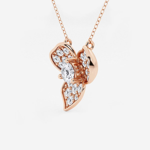 Colgante de Flor con Diamantes Cultivados en Laboratorio, 1 Quilate, Elegante y Brillante, Joyería de Moda, Regalo para Mujer - Product Image 1