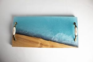 Bandejas Decorativas de Resina Epoxi y Madera, Diseño Recién Elaborado, Bandejas de Madera y Resina, Bandejas de Epoxi a un Precio Muy Accesible - Product Image 6