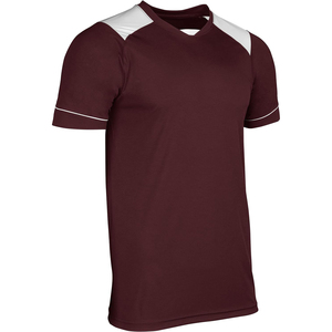 Camiseta de Fútbol Roja para Hombre, Cuello en V, Manga Corta, Poliéster que Absorbe la Humedad, Ropa Deportiva Atlética, Corte Regular para Adultos, Diseño con Bloques de Color - Product Image 2