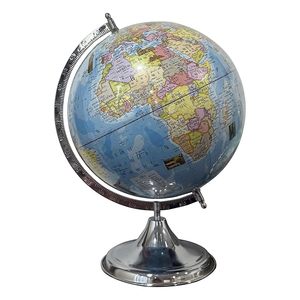 Globo terráqueo contemporáneo con soporte sólido, globo terráqueo de estudio para niños, estudiantes, decoración del hogar y la oficina en idioma gujarati - Product Image 1
