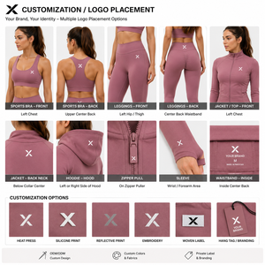 X Sports City 3-Piece Women's <b>Workout</b> Set Full-Zip <b>Jacket</b>, Sports Bra, and High-Waisted Yoga Leggings Special 3 in One Set OEM X - Product Image 5