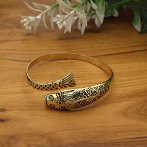 Vintage Style Fish <b>Cuff</b> <b>Bracelet</b> Adjustable gold <b>Silver</b> Ocean Jewelry, Bohemian Marine Animal <b>Cuff</b> Gift - Product Image 3