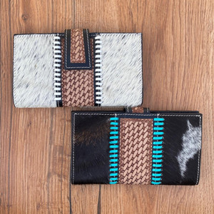 Recién llegado, cartera tallada a mano, funda de teléfono de piel de vaca Real, billetera elegante, carteras de diseñador de usos múltiples - Product Image 4