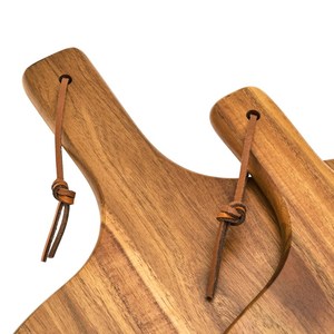 Grands Planches à Découper et à Servir en Bois d'Acacia, 2 Massives, Rustiques, Accessoires de Cuisine et de Barbecue - Product Image 2