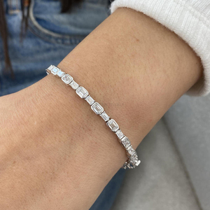 IGI Certified Lab Grown Diamond Bracelet 10K 14K 18K Solid <b>Gold</b> Yellow White <b>Rose</b> <b>Gold</b> Ethical Sustainable Jewelry Women - Product Image 6