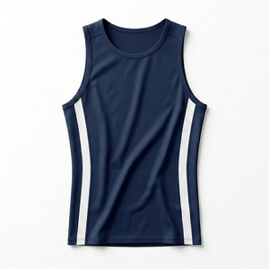 Camiseta de tirantes de algodón negra extragrande para hombre con estampado personalizado, estilo Y-back, OEM, precio bajo - Product Image 5