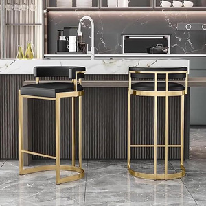 Barstools Leather <b>Bar</b> <b>Stool</b>,Counter Height <b>Bar</b> <b>Stool</b> with Low <b>Back</b> and Footrest,Industrial Counter <b>Bar</b> Chair - Product Image 3