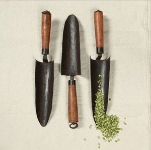 Ensemble d'outils de jardinage compacts avec poignée en bois, mini-truelle, pelle, fourche pour usage intérieur et extérieur - Product Image 2