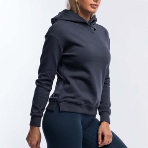 Sudadera de Alta Calidad para Mujer, Felpa de Algodón de 350 Gsm, Manga Larga, con Capucha, Logotipo Bordado Personalizado - Product Image 2