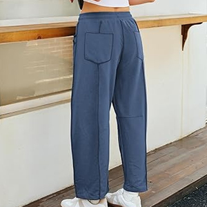 กางเกงจ็อกเกอร์ทรงหลวมสำหรับผู้หญิง เอวสูง พิมพ์ลาย ปักโลโก้ตามสั่ง รับผลิตแบบ OEM ODM ขายส่ง - Product Image 3