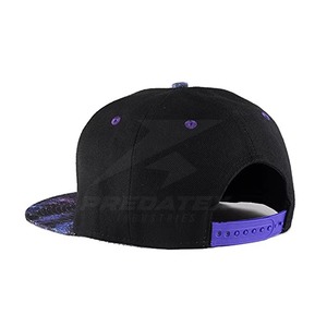 Gorra Unisex de 6 Paneles con Cierre a Presión, Corona Negra, Diseño Sublimado con Estampado de Galaxia en el Borde, Estilo Urbano, Informal, para Adultos, Primavera/Verano - Product Image 2