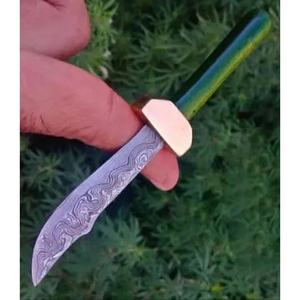 Cuchillo de Chef Personalizado Hecho a Mano Jexmoo DIY OEM con Acero de Damasco, Cuchillo de Cocina en Miniatura con Mango Elegante, Ideal para Regalo - Product Image 4