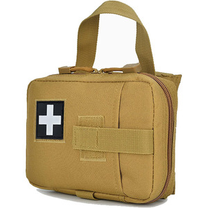 Bolsa de emergencia portátil con diseño de cuero impermeable para accesorios médicos y gestión de suministros de primeros auxilios - Product Image 1