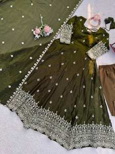 Ensemble palazzo et robe de soirée pour femme, très demandé, sans plis, idéal pour les mariages et les soirées, disponible au meilleur prix - Product Image 2