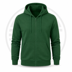 Custom Full <b>Zip</b> Hoodie Manufacturer OEM ODM Men Women Unisex Fleece <b>Zip</b> Up <b>Hooded</b> Sweatshirt Blank Cotton Polyester - Product Image 2