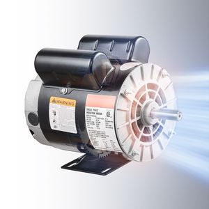 Motore Elettrico Monofase SPL da 2HP 115/230V 20/10 Ampere Telaio 56 3450 RPM Albero con Scanalatura da 5/8'' Lunghezza 1.88'' per Compressori d'Aria - Product Image 1