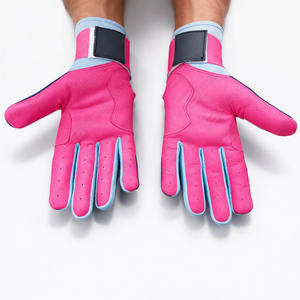 Guantes de Bateo de Béisbol de Grado Profesional con Soporte para Muñeca, Cuero Vacuno Original, Puño Largo, Antideslizantes y Ligeros, Precio de Fábrica - Product Image 5