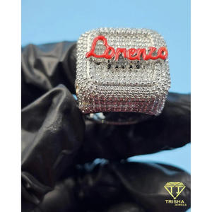 Anillo Redondo de Plata de Ley 925 con Diamante Moissanita, Tono Dorado, Joyería de Lujo con Incrustaciones de Diamantes para Compradores Mayoristas - Product Image 6