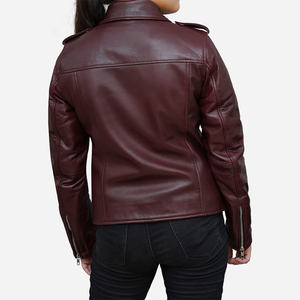Chaqueta de Cuero Genuino de Alta Calidad para Mujer, Chaqueta de Cuero de Invierno para Mujer, Chaqueta Bomber de Piel de Cordero Genuina para Mujer 2026 - Product Image 5