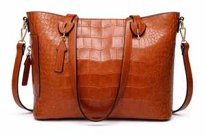 Premium Genuine Leather <b>Tote</b> Bag for Women – Luxury Handbag Stylish Leather Shoulder Bag for Women – Premium Quality <b>Tote</b> - Product Image 2