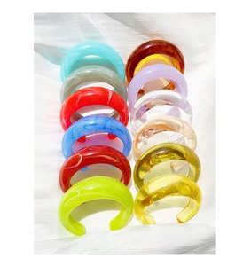 Luxury <b>Resin</b> Jewelry Bangles For Women Trendy Collection Modern <b>Resin</b> Bracelet For Women Fashion Statement - Product Image 1