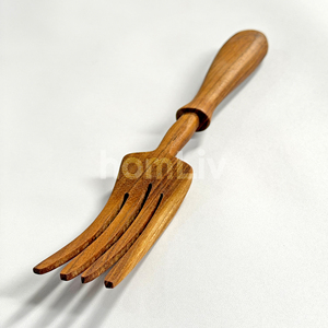 OEM Premium Teak Wood Salad Fork Handcrafted Wooden Serving Fork Eco Friendly Kitchen Tools Sustainable Tableware - Product Image 2