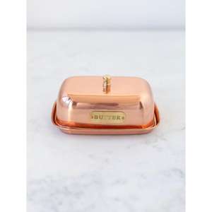 Beurrier en acier inoxydable de qualité supérieure avec couvercle, récipient à beurre rectangulaire classique en métal pour la cuisine et l'hôtellerie - Product Image 2