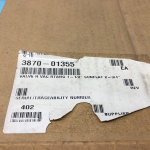 วาล์ว AMAT 3870-01355 H VAC Rtang 1-1/2" Conflat - อุปกรณ์และอะไหล่เซมิคอนดักเตอร์ระดับโลกที่เชื่อถือได้ - Product Image 1