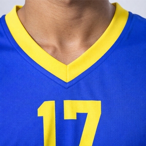 Conjunto de Uniforme de Baloncesto de Verano para Hombre, Tallas Grandes, Personalizado, Transpirable, de Poliéster de Secado Rápido, Jersey con Cuello en V, Pantalones Cortos, Ropa de Equipo de Alta Calidad - Product Image 4