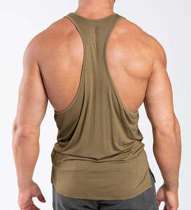 เสื้อกล้ามออกกำลังกายผู้ชายแบบ Y-Back ระบายอากาศได้ดี น้ำหนักเบา เหมาะสำหรับฟิตเนส ออกกำลังกาย เสื้อผ้ากีฬาแบบไม่มีแขน รับผลิตตามแบบ OEM - Product Image 3