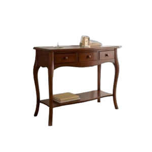 PROMO Buffet en bois massif avec 3 tiroirs - Design européen moderne, durable et peu encombrant pour salon, chambre et salle de bain - Product Image 1