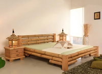 Traditionelles Mahagoni-Holz Schlafzimmer-Set für Hotels Massivholzbett mit Schubladen Handgeschnitzt Platzsparende Ausführungen